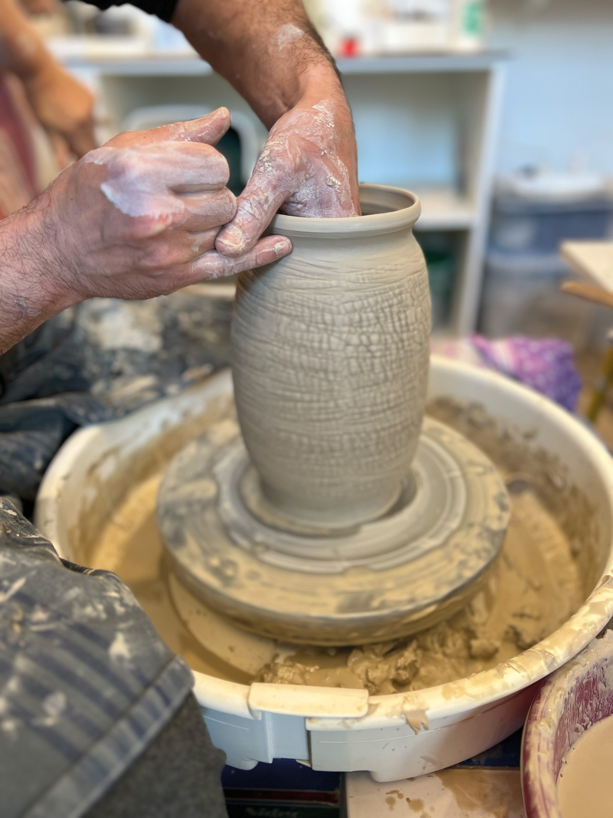 Poterie au tour