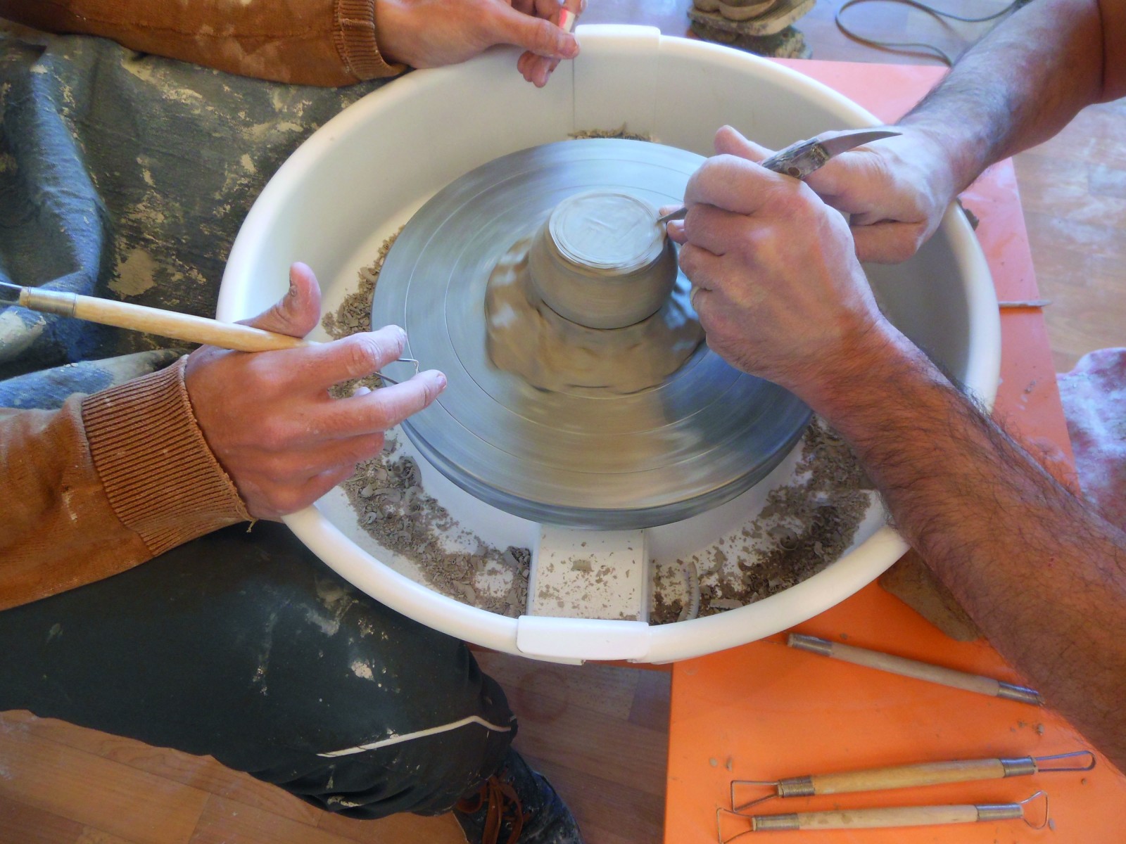 Poterie au tour